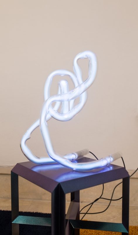 Jochen Holz, Table Lamp, neon, 2018