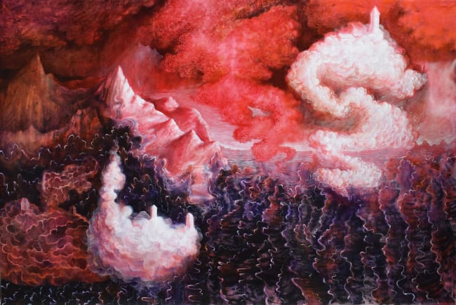 Giulio Malinverni, Putiferio, oil and tempera on canvas, 200x300cm, 2022