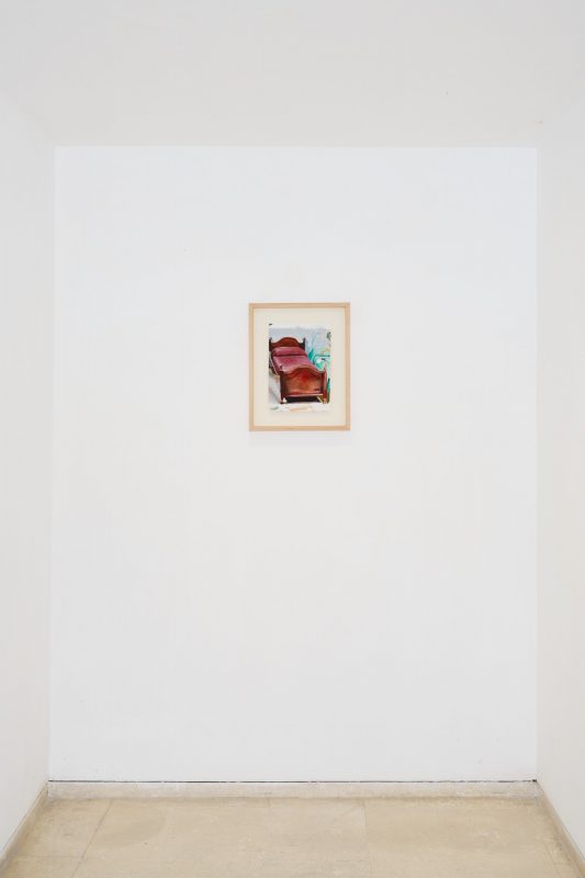 Nina Ćeranić, I’m afraid to come home in the dark, 2025, oil on canvas, 21x29,7 cm