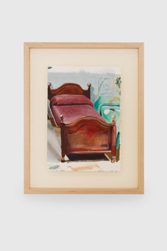 Nina Ćeranić, I’m afraid to come home in the dark, 2025, oil on canvas, 21x29,7 cm